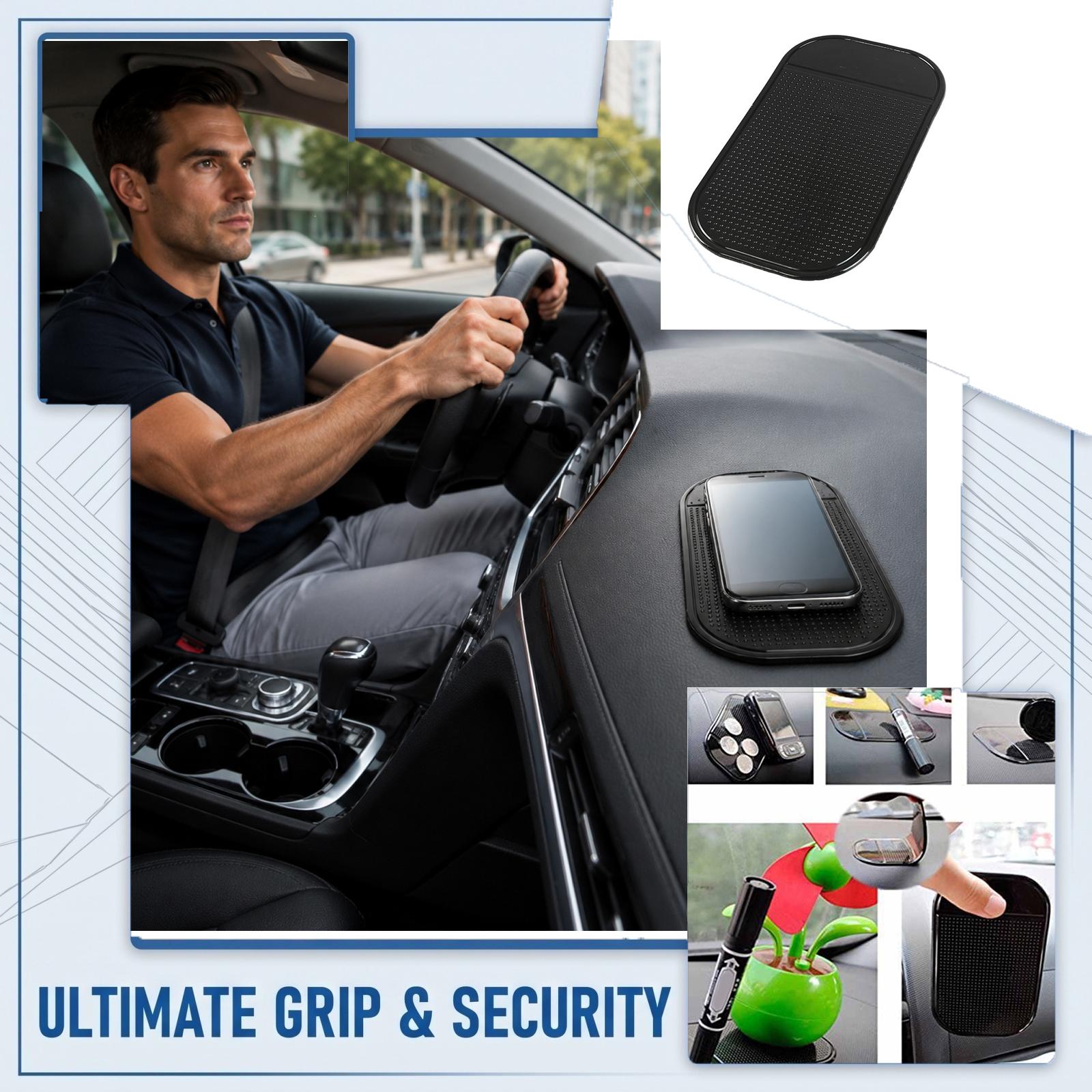 

Non Slip Silicone Car Dashboard Pad Sticky Mat Anti Skid Phone Holder Pad for Vehicle Interior Accessories One Size чёрный