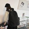 Schoolbag Female Junior High School Students High School Student Backpack Large Capacity Solid Color Backpack