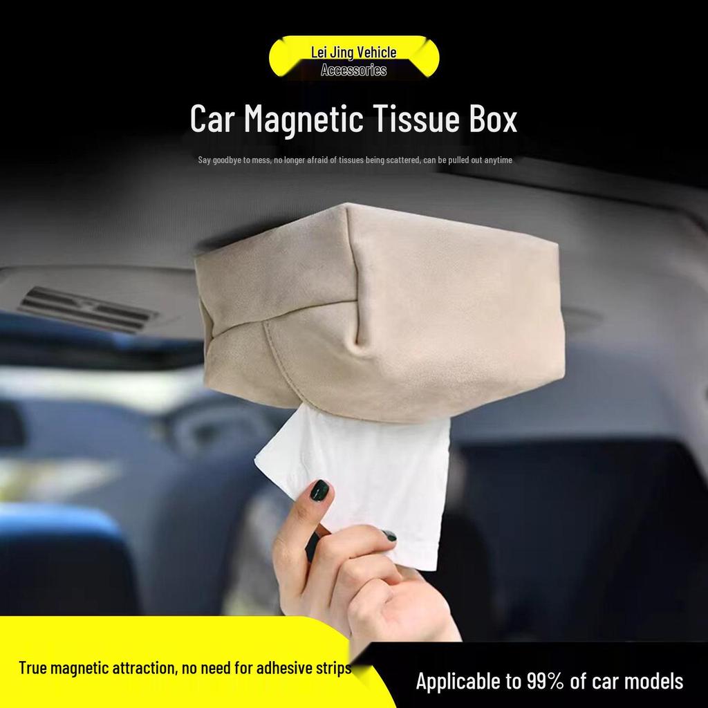 Magnetic Car Tissue Box Mount for In-Car Ceiling - Compatible with AITO, NIO, ZEEKR
