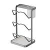 Wall-Mounted Multi-Functional Storage Rack: Cutting Board, Lid, Knife, Spoon, Chopstick Holder - No-Drill Installation.