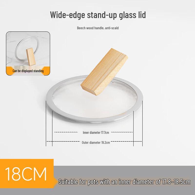 Qiwei Glass & Stainless Steel Pot Lid