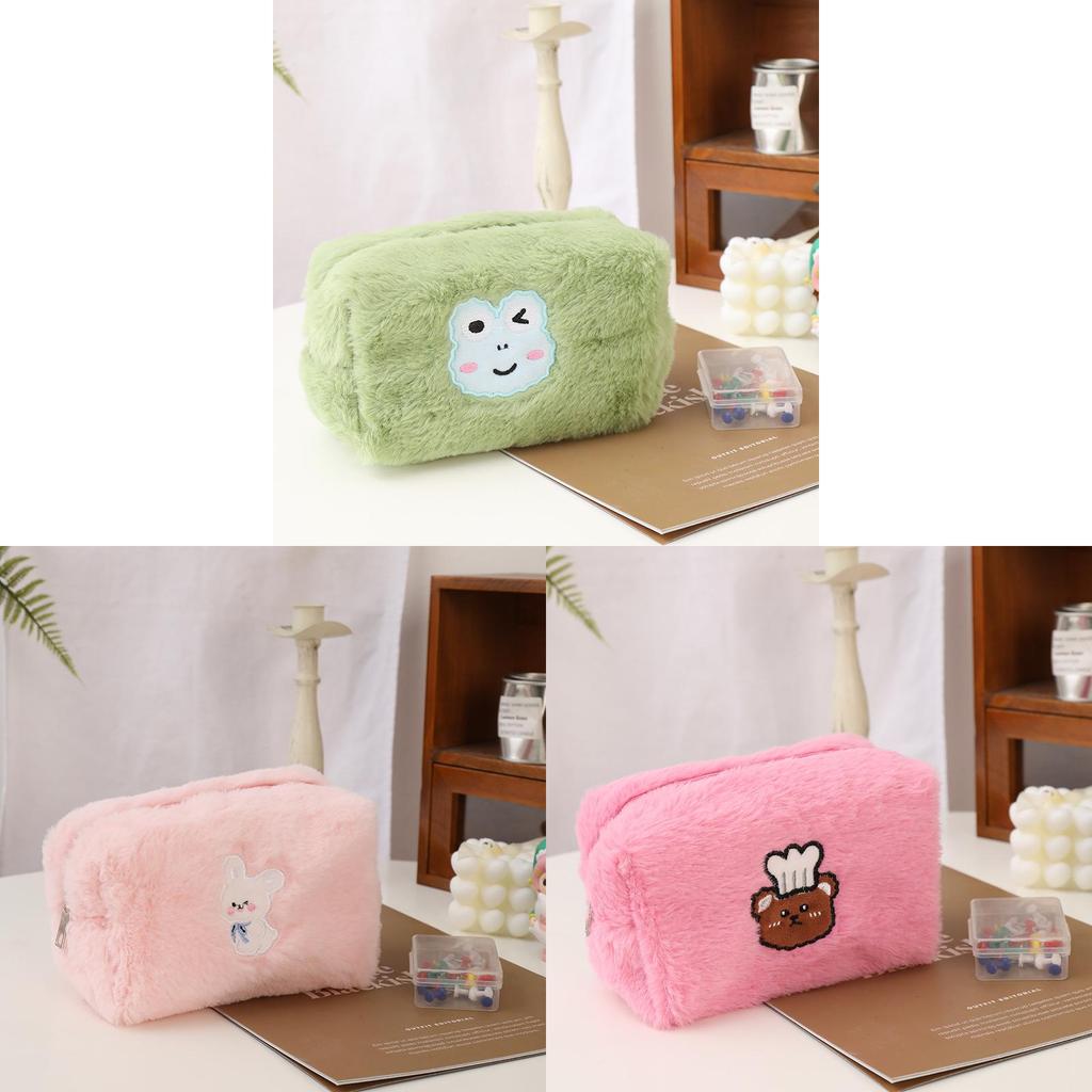 Plush Makeup Bag With Lotso Rabbit Print For Travel And Storage For Women