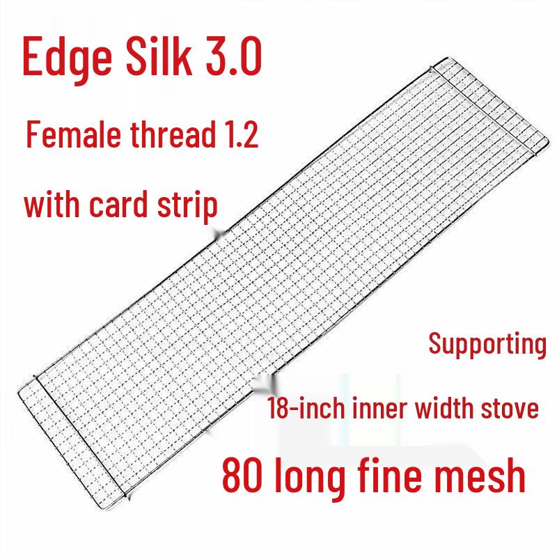 Zhishi Outdoor Stainless Steel BBQ Grill Net