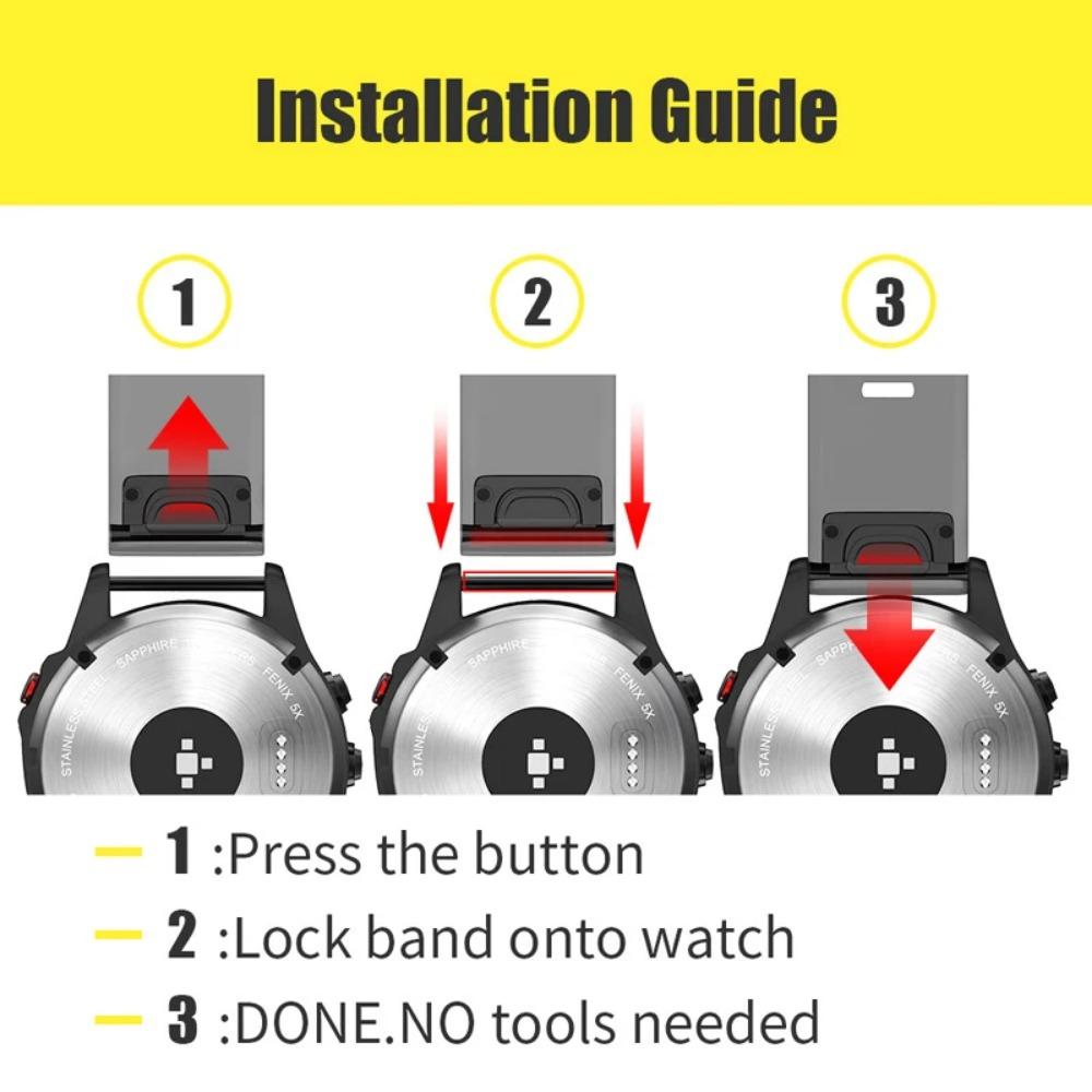 22mm 26mm Silicone Smart Watch Band for Garmin Fenix 6 6S 6X 7X 7 Pro 5 5X 5S 3HR 955 Quick Fit Strap Fenix7X Fenix7 Wristband
