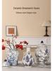 Chinese Retro Blue and White Porcelain Vase for Elegant Flower Arrangements