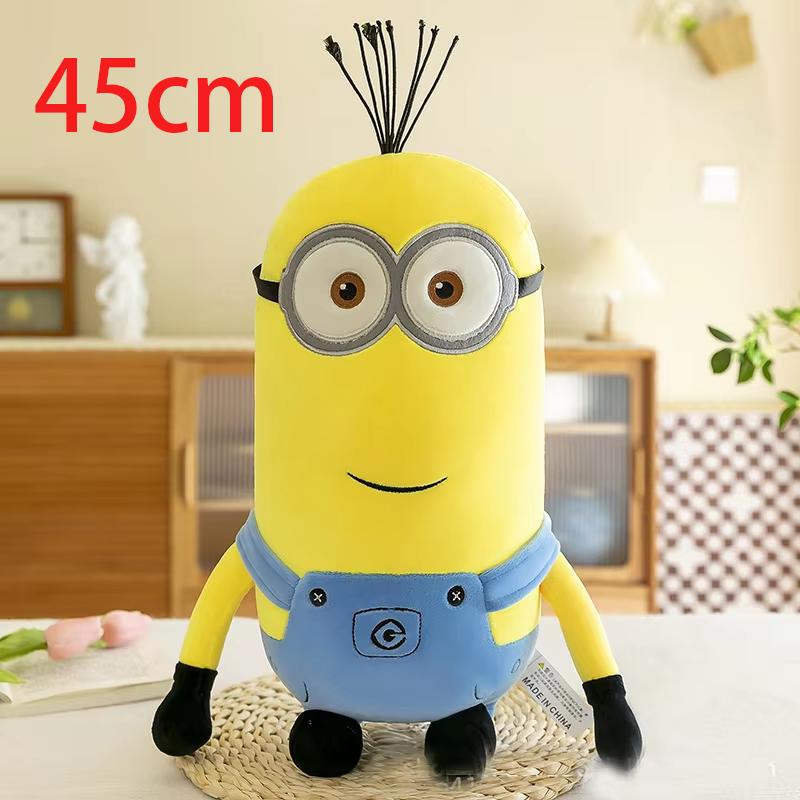 Minions Movie Periphery Yellow Plush Bob Plush Stuart Stuffed Toys In Jeans Soft Dolls Pillow Decoration Children Birthday Gift!