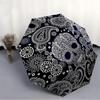 1pc Day of the Dead, Sugar Skull Automatic Open/Close Umbrella Compact Folding Umbrella, All-Season Portable Umbrella for Women/Men340