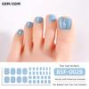 Popular Style New 3D Waterproof Nail Sticker Plastic UV Free Nail Wraps Toe Wraps