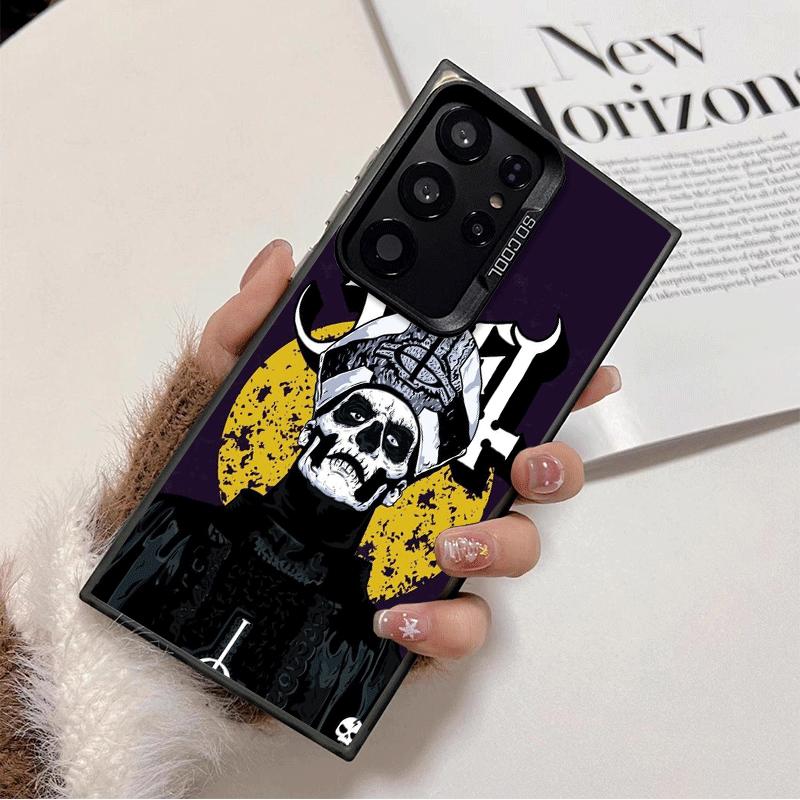 Ghost Papa Emeritus Shockproof Phone Case for Samsung Galaxy S26 Edge S25 Ultra S24 FE S23 Plus S21 Cover Anti Fall Fundas
