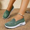 Fashion Soft Solid Color Fashion Female Footwear Lightweight Zapatos De Mujer Women Sneakers Mesh Breathable Floral Comfort Mother Shoes