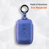Suede Car Key Case Cover 4 Buttons Keychain F For Maserati  Grecale Levante Gt Auto Accessories