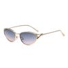 2026 New Metal Cat-Eye Frame Sunglasses for Women UV400 Outdoor Travel UV-Protective Eyewear Trendy Street Style Shades