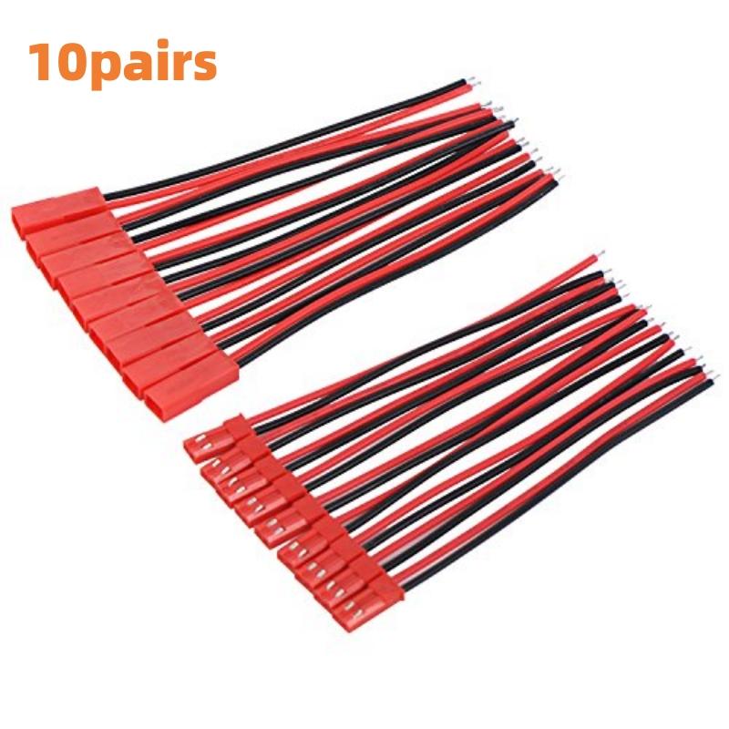 20/40pcs 22 AWG Plug Connector for JST 2Pin Male Female for JST RCY Plug Connector Cable Wire for LED Lamp Strip RC Toys Battery