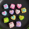 Kawaii Mini Gift Boxed Resin Cabochons 100PCS 3D Flatback Resin Charms Dollhouse Miniatures 3D Gift Box