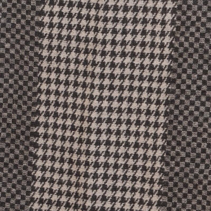 Schal- und Handschuhset aus Bambusfaser mit Hahnentrittmuster