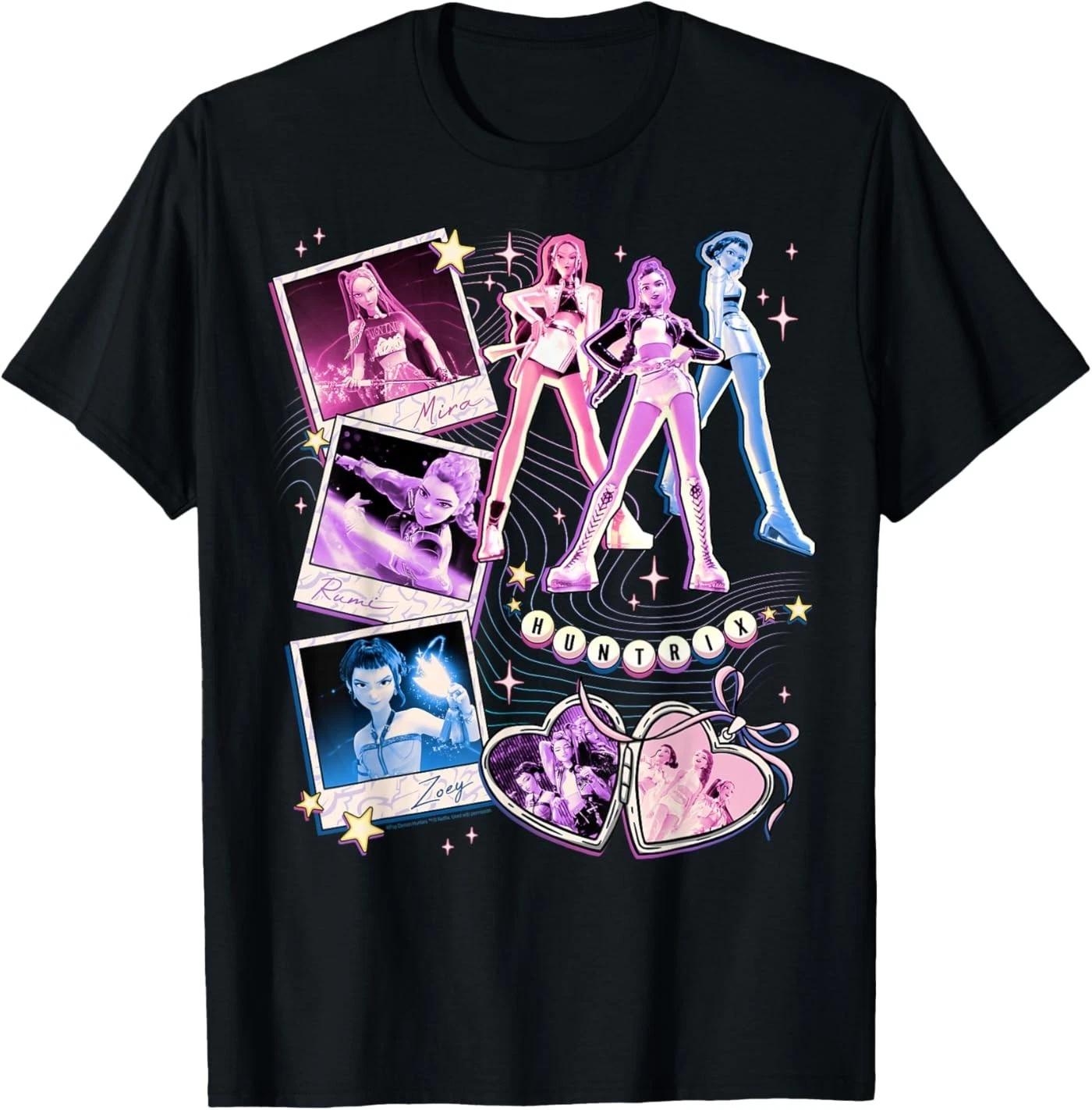 Kpop Demon Hunters Mira Rumi & Zoey BFF s Collage T-Shirt 3XL