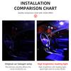 1x Festoon LED Reading Light 8SMD Blue White with T10 BA9s C5W Socket Car Wedge Interior Dome Auto Width License Plate Lamp 12V