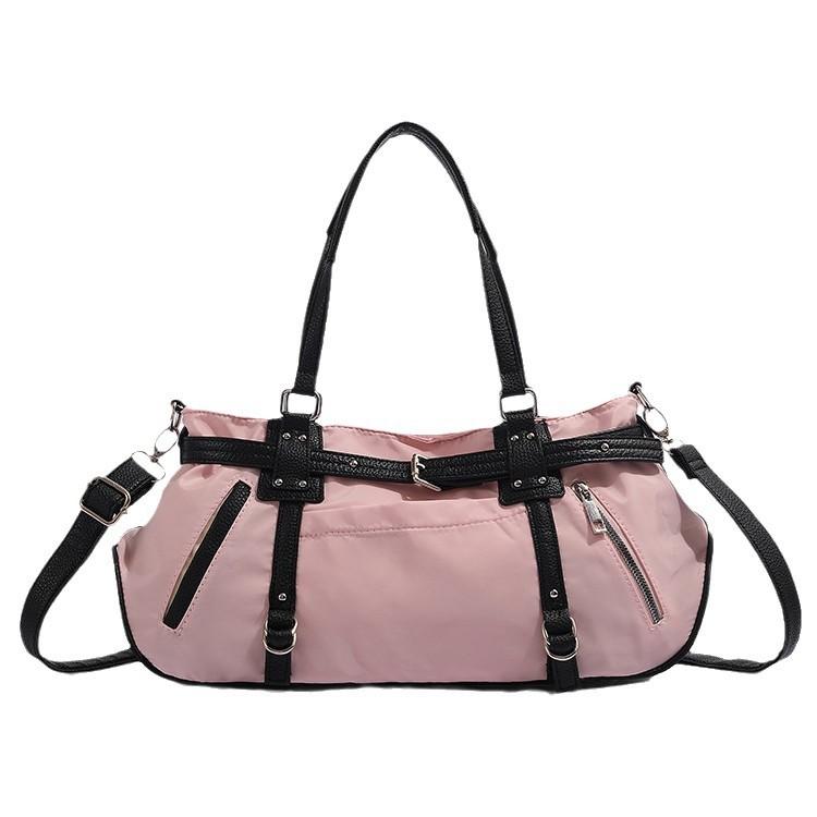 Korean Version Motorcycle Bag for Women 2025 New Large Capacity Yoga Fitness Travel Commuting Crossbody Shoulder Bag Trendy