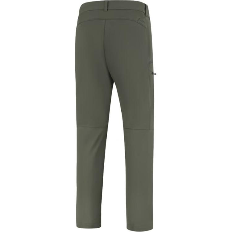 Li Ning Solid Color Mid Waist Simple Versatile Straight Leg Sports Pants Men bottoms Military-Green AYKU783-3