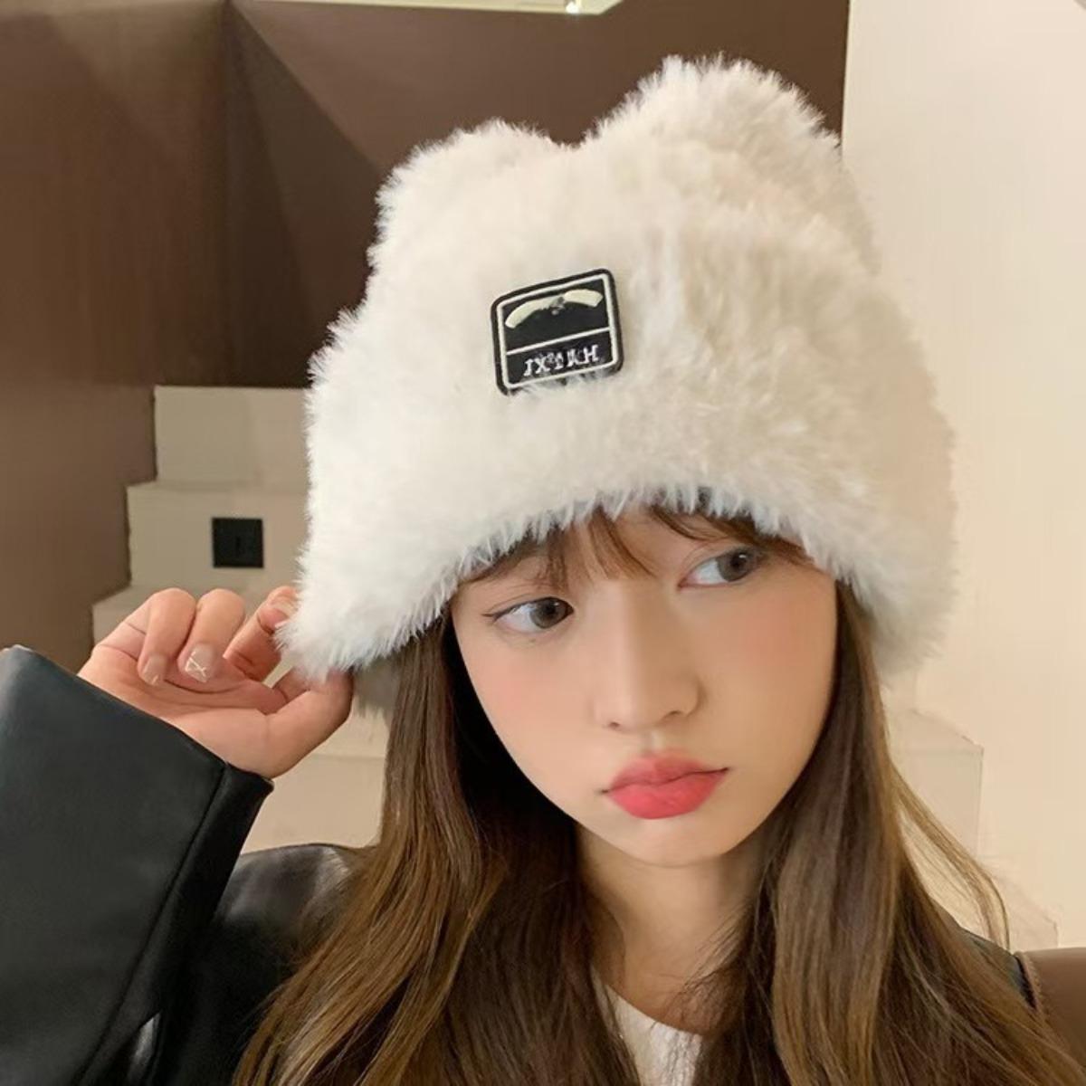 

Плюшева шапка, Шапка із захистом вух, Тепла шапка, Шапка рибалки, Вітрозахисна шапка, Морозостійка шапка, Великий обхват голови, Носок білий