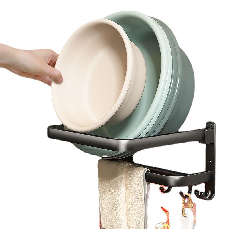 Waschbecken-Aufbewahrungsregal, Wandmontiertes Badezimmer, Nicht perforiertes Waschbeckenregal, Badezimmer, Waschbecken-Aufbewahrungswerkzeug, WC-Aufbewahrungsregal