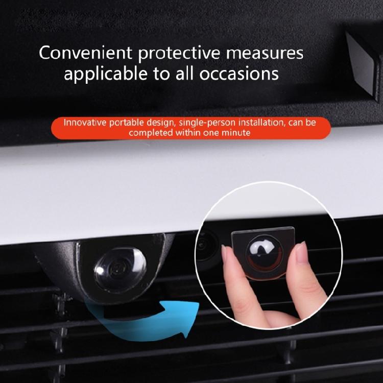 Clear Camera Cover Housing Anti Scratch Bump Defense Weatherproof Clear Imaging Designed for Vehicle Effortless Setup 2pcs
