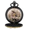 Mr. Rabbit and Girl Vintage Pocket Watch, with Chain, Can Be Used As a Gift, Necklace Pendant, Party Gift Jewelry Accessory