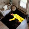 Brazilian Soccer Player Gesturing. Area Rug Design for Living Rooms Balcony Dormitory Bedrooms Anti-slip Rug Anime Office Decor Spiritual Gift
