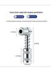 12-Piece Lubricating Grease Gun Accessory Set: Nipples, Injectors, & Greasing Tools