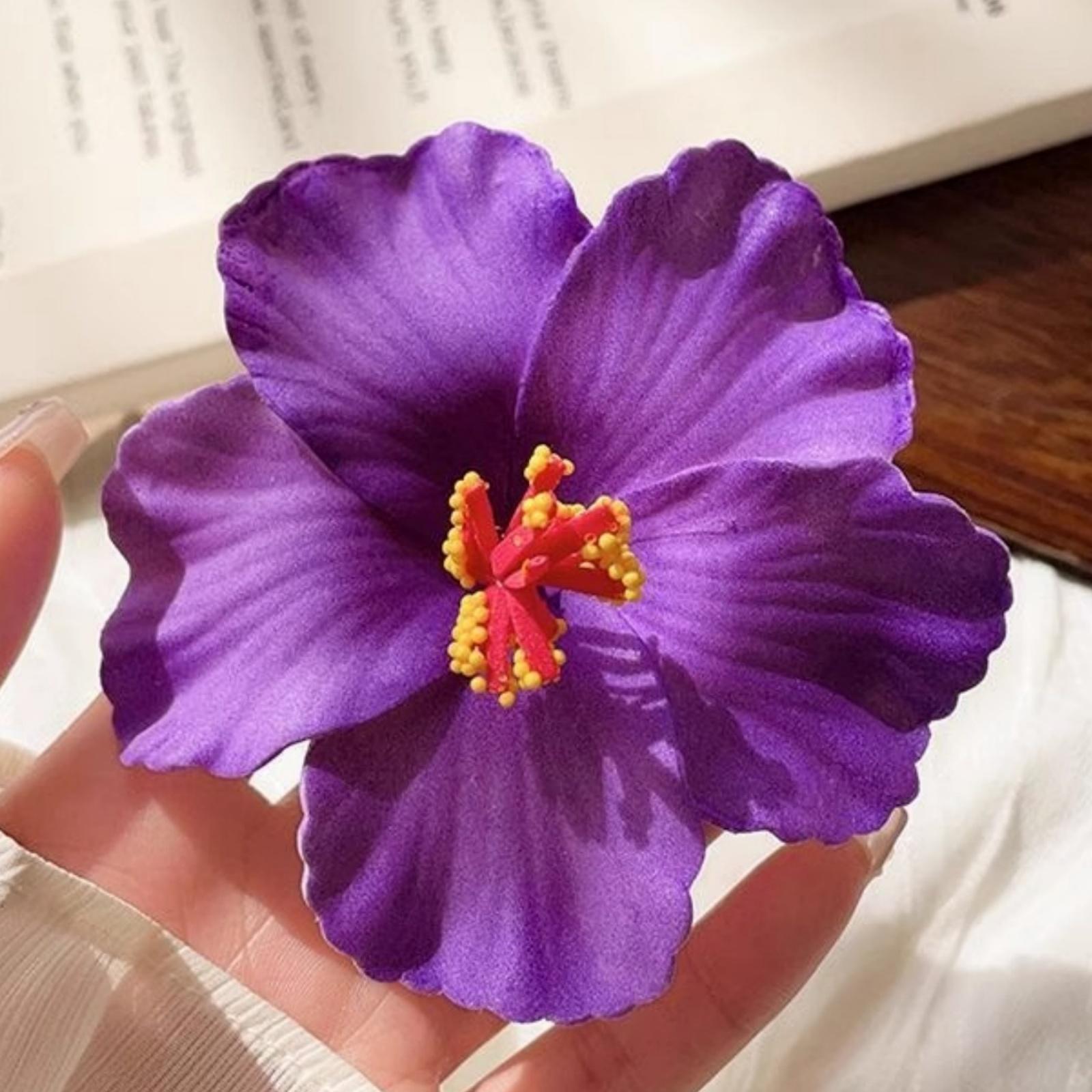 

1PC Ambient, Hair Clip, Female, Faux Flower, Side Clip, Vacation Style, Flower, Headpiece, Hair Accessory, Seaside, Beach 1pc