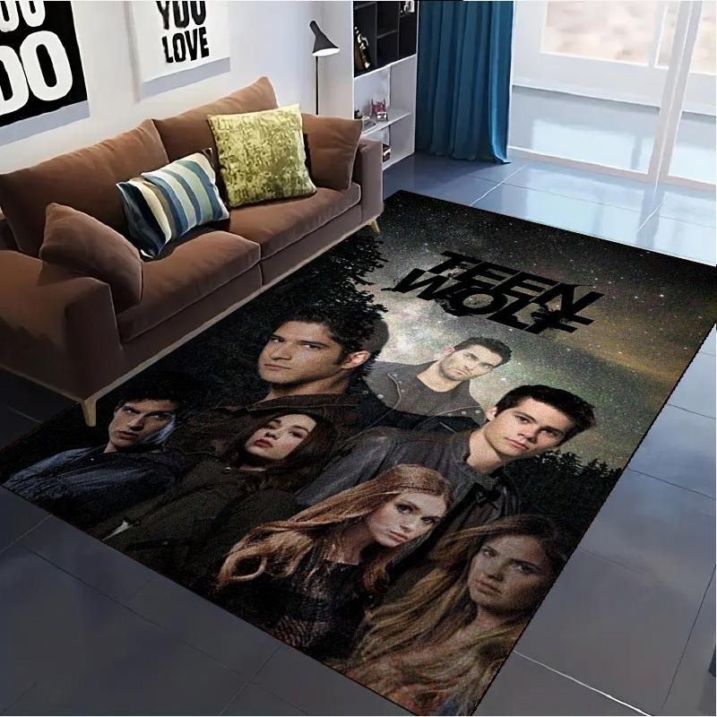 Teen Wolf Carpet Rug for Living Room Bedroom Home Sofa Decoration,Kids play Non-slip Floor Mat