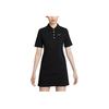 Nike Solid Color Casual Comfortable Short Sleeve Dress Women dresses Black White HJ8149-010