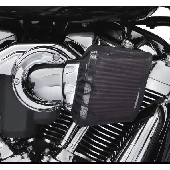 

Motorcycle Air Filter Heavy Breather Rain Sock Black Protective Cover For Harley Air Cleaner Kits XL 1200 Touring Softail Dyna чорний