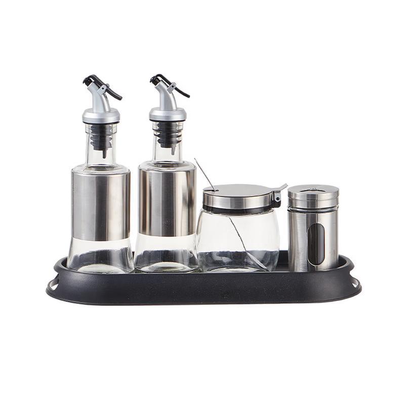 Kangfutao Commercial Glass Condiment Set