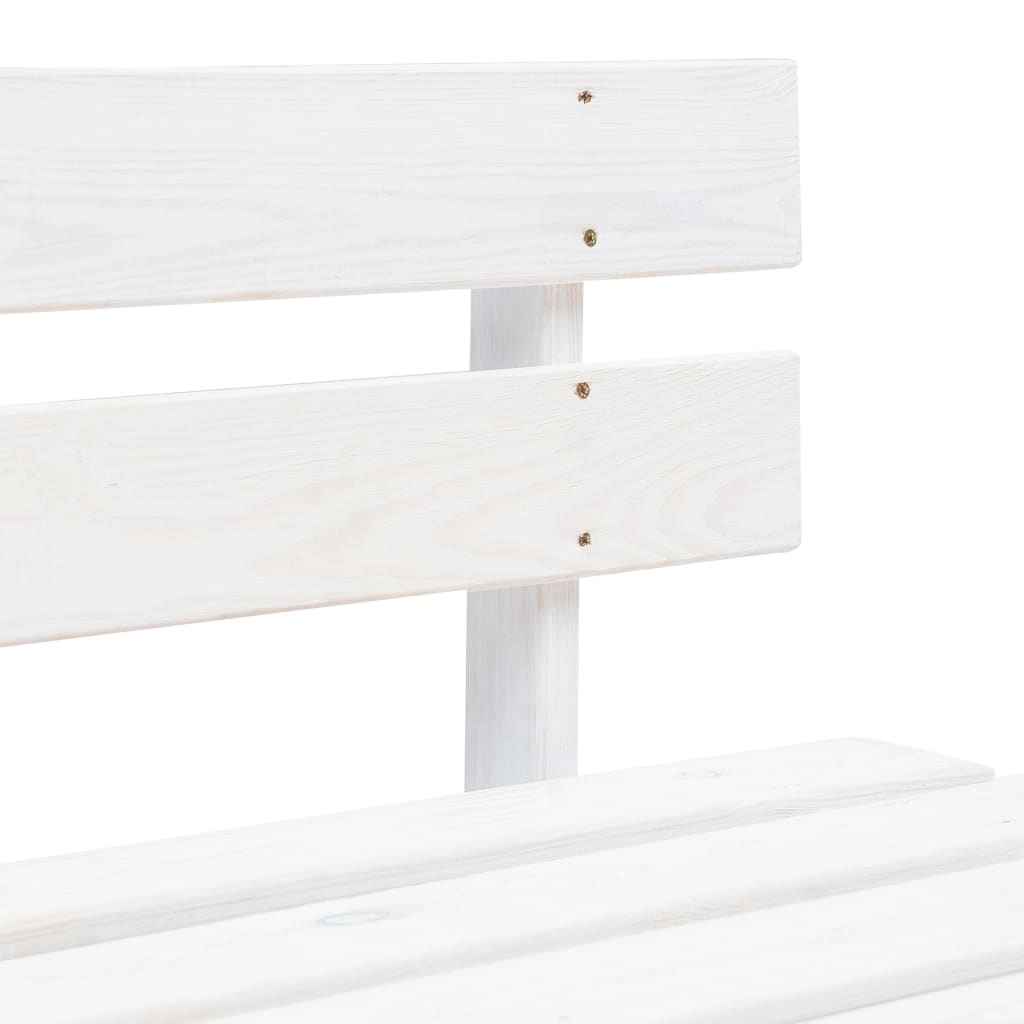 Outdoor Center Sofa Pallet Design Impregnated Pine Wood White