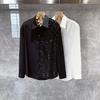 Spring and Autumn Fashion Sequin Shirt Men Loose and All-Match Cardigan