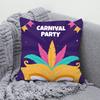 Patterns Of The Brazilian Carnival Throw Pillow Cover With Short Plush Print For Living Room Sofa Decoration Cushion Cover