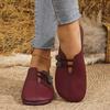 2026 Summer New Soft Leather Flat Flat Casual Single Shoes for Women, Round Head, Shallow Mouth, One Step Stepping Large Women's Shoes