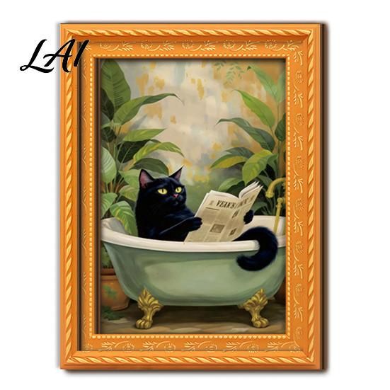 Retro Wood Picture Frame Magnets Black Cat Wooden Refrigerator Magnet Halloween Theme Decorative Cute Pumpkin Magnet Set Magnetic Decal for Kitchen