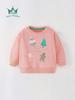 25th Anniversary Cartoon Christmas Print Girl's Autumn Hoodie Pullover