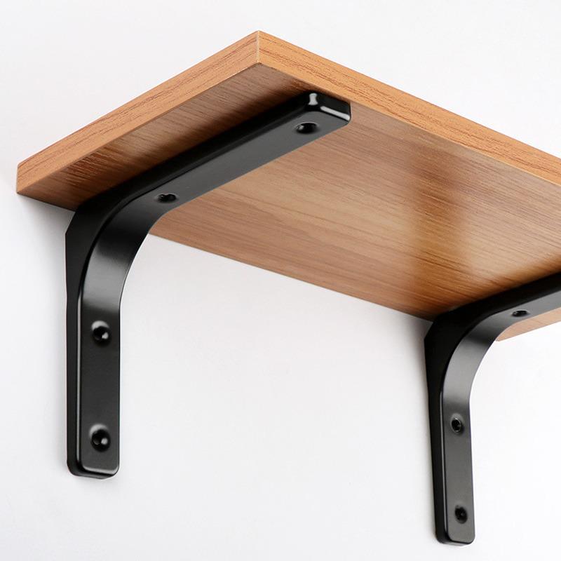 Stainless Steel Curved Wall-Mounted Triangular Shelf Bracket