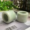Green Guizhou Jade Thumb Ring - Large Size, Men's Style, Ideal for Temple Fair or Scenic Spot 