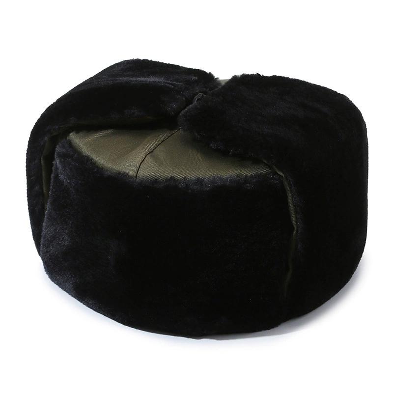 WTEMPO Men's Autumn Winter Windproof Cold-proof Warm Bomber Hats Couple Outdoor Cycling Skiing Faux Fur Ear Protection Plush Hats