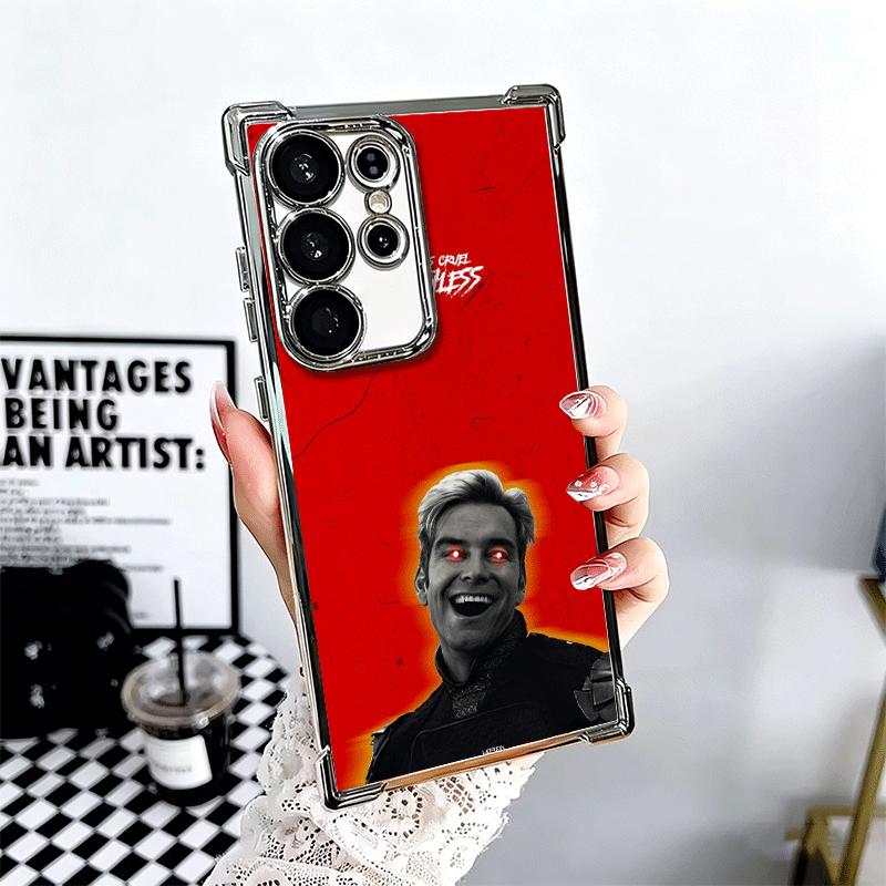 The Boys H-Homelander Soft Phone Case For Samsung Galaxy S26 Ultra S25 Edge S24 FE S23 Plus S22 S21 + S20 Plating Anti-Fall Fund