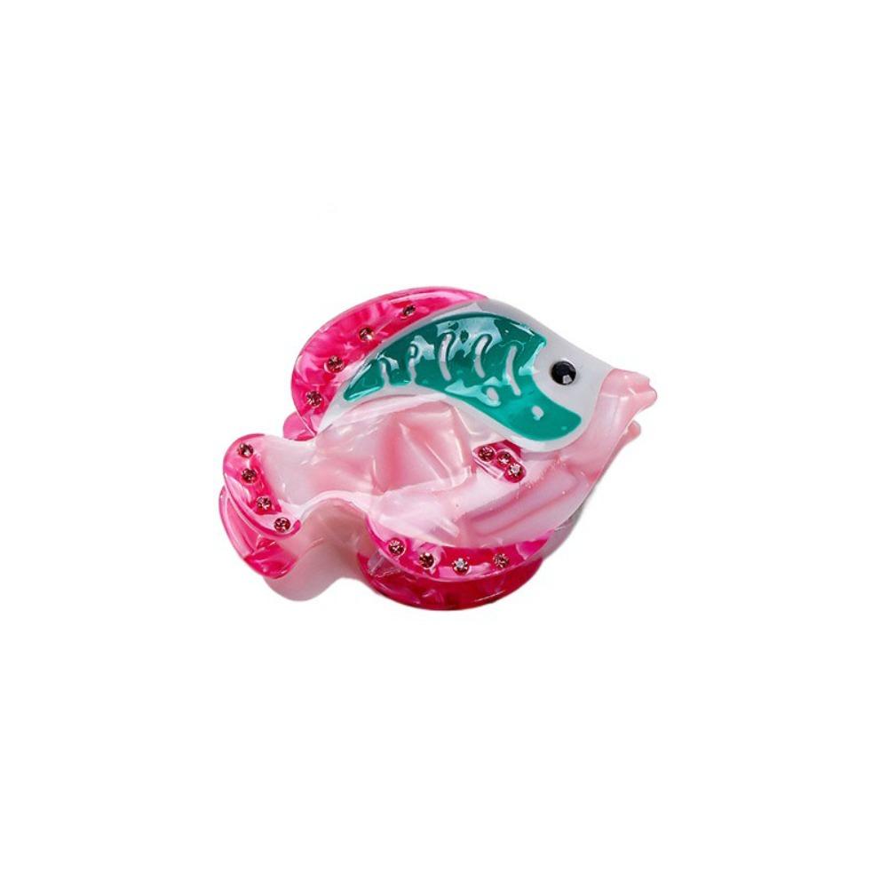 Dolphin Shark Clip Cartoon Acetic Acid Hair Claw Sweet Fish Hair Claw  Daily