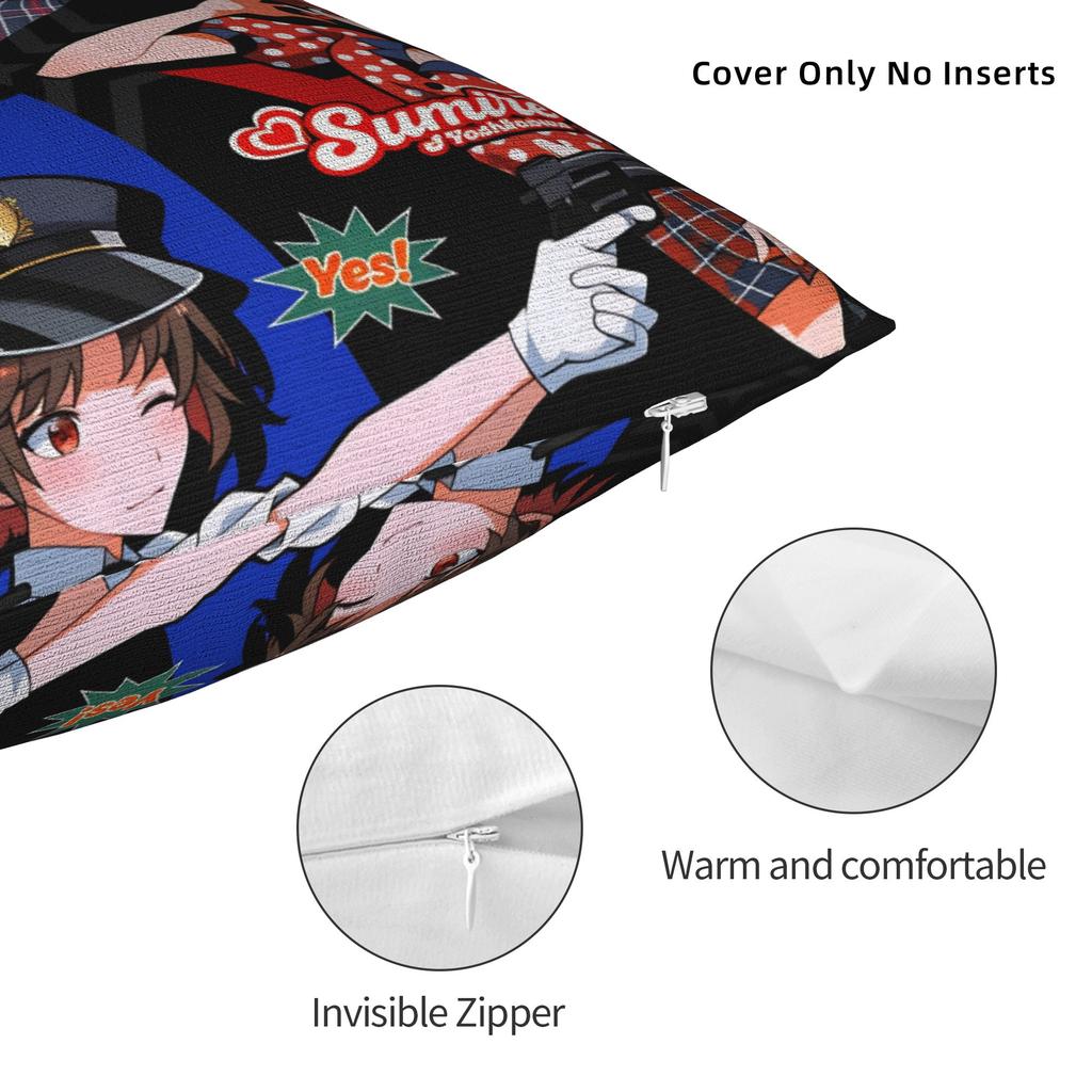 Atlus P-Personas 2 Fanart Pillow Case Soft Pillow Cover Retro Trendy Cushion Cover For Living Room Bed Chair