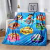 PAW Patrol Cartoon Printed Flannel Blanket Soft Warm All Season Throw For Kids Bedroom Sofa Indoor Home Decor Housewarming Gift