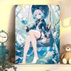 "Digital DIY Oil Painting: Two-Dimensional Anime Water God Fu Nina Decorative Artwork"