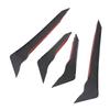 1 P  Front Bumper Side Spoiler Aerodynamic Left Right Front Bumper Side   Vent Trim Fin Decor Replacement For FY   2021-2024
