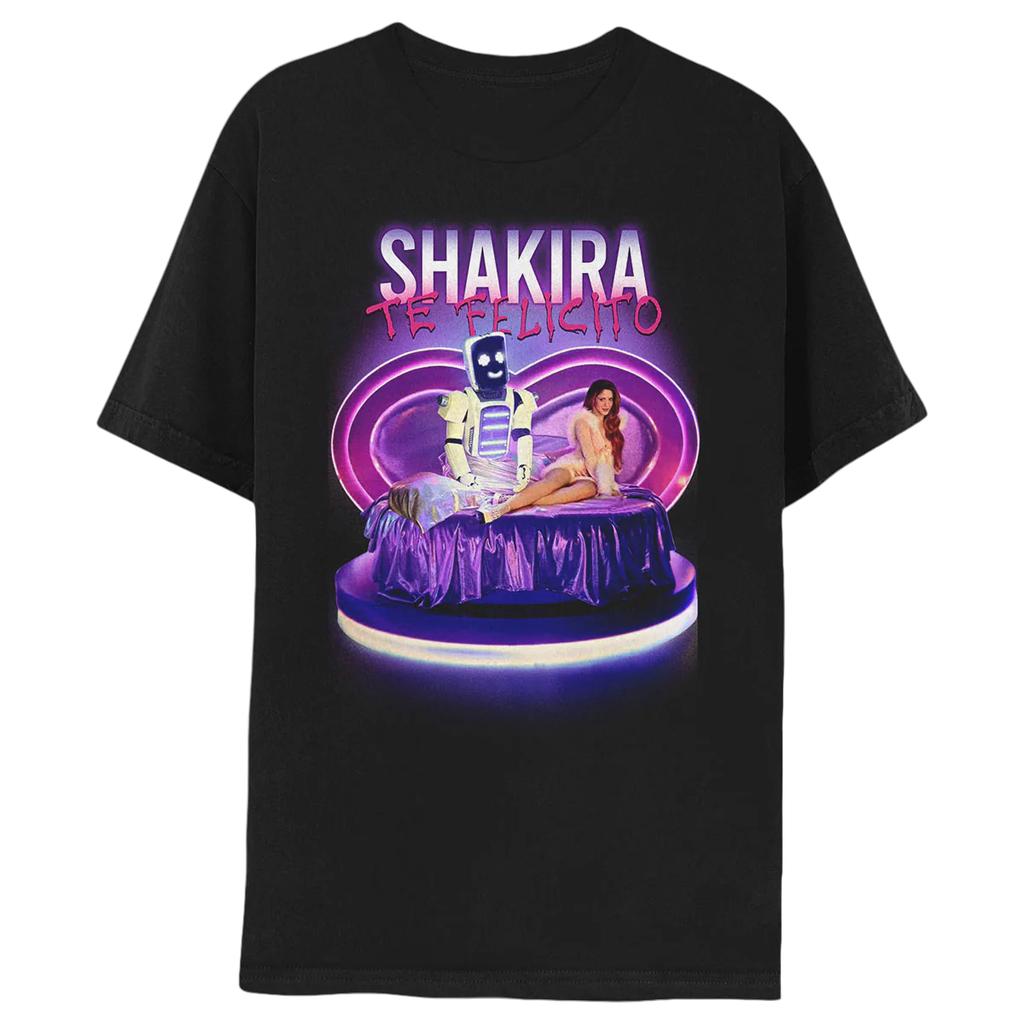 Shakira Vintage Art Style Tshirt Unisex and Women Summer Cotton Clothing Casual Fashion Round Neck Short Sleeved Tee Streetwear